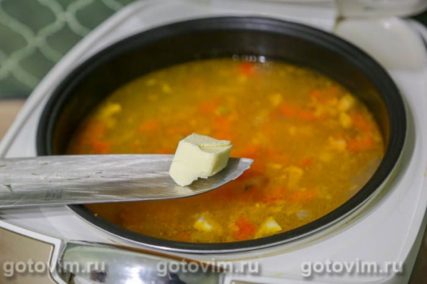 Суп из красной рыбы с манкой в мультиварке Суп из красной рыбы с манкой в мультиварке