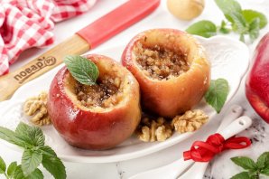 Печеные яблоки в микроволновке Печеные яблоки в микроволновке